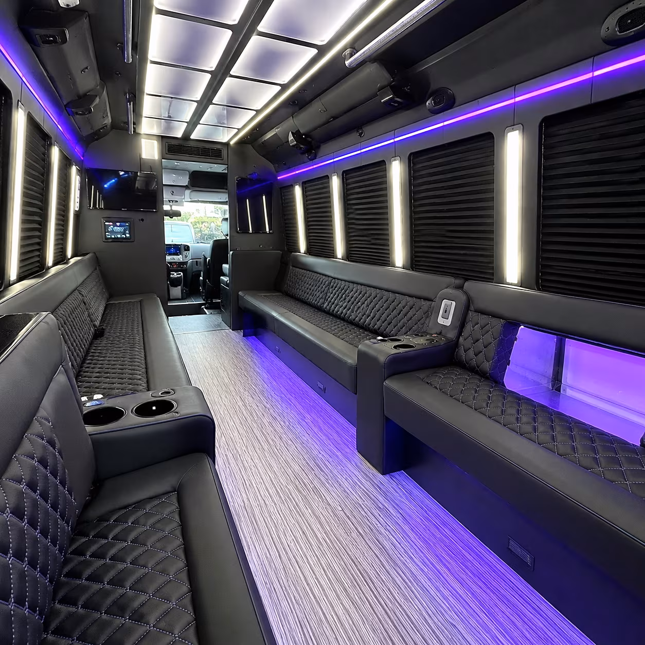 30 Passenger Party Bus Interior
