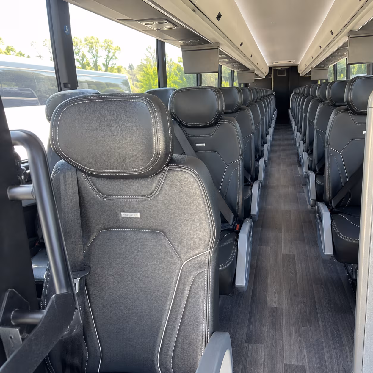 40-56 Passenger Charter Bus Interior