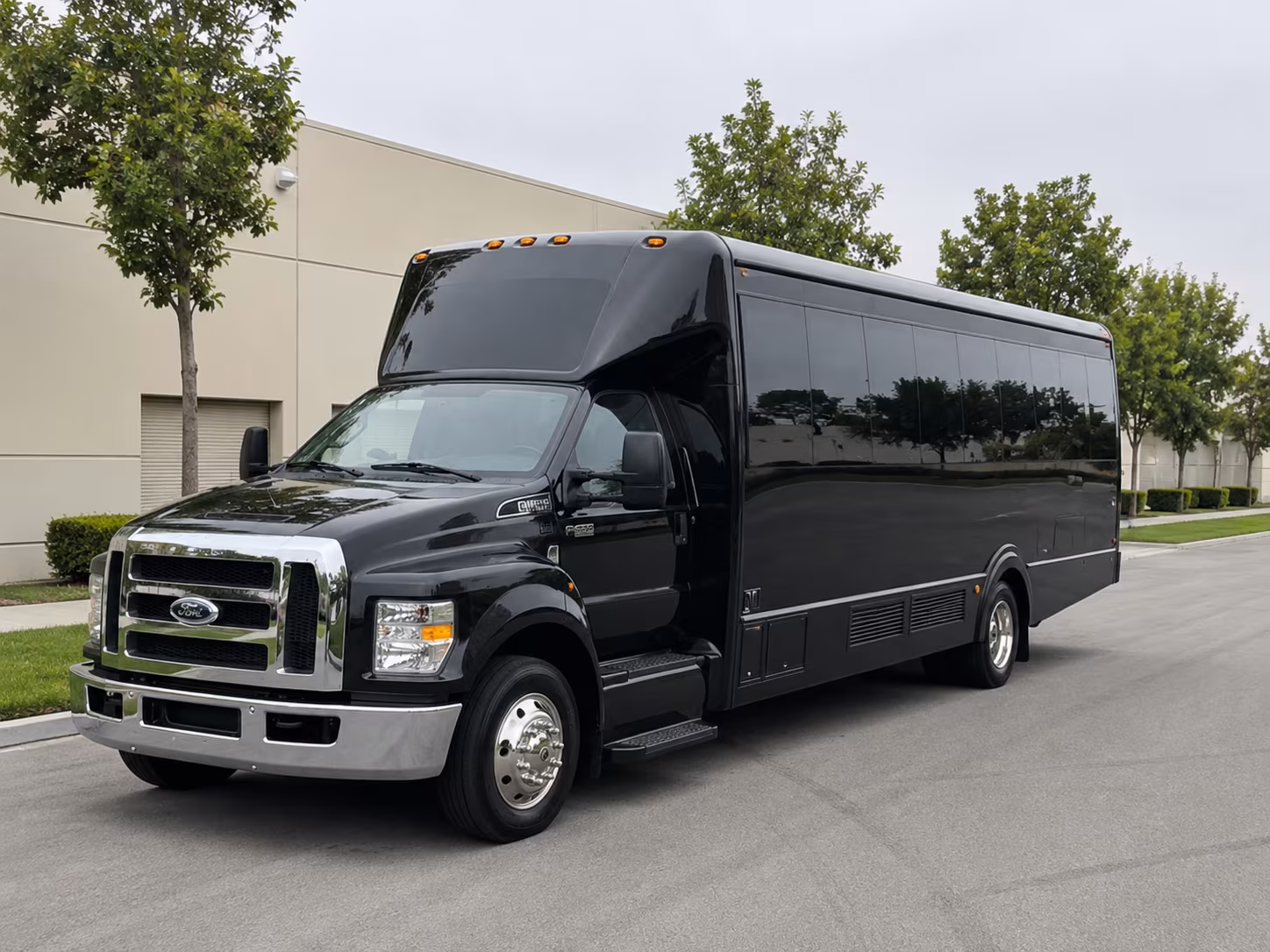 Fontana Bachelor & Bachelorette Transportation party bus exterior