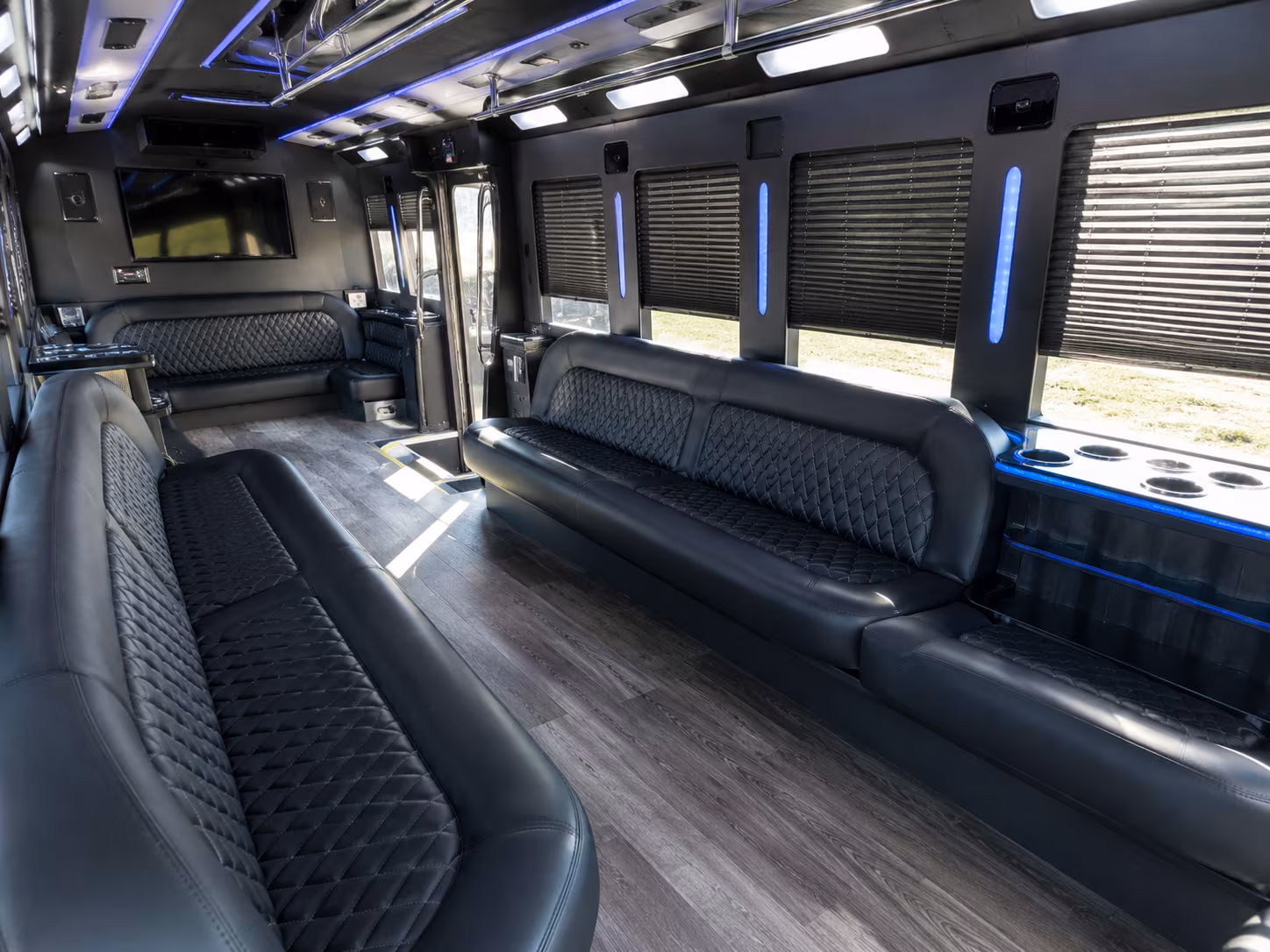 Fontana Bachelor & Bachelorette Transportation party bus exterior