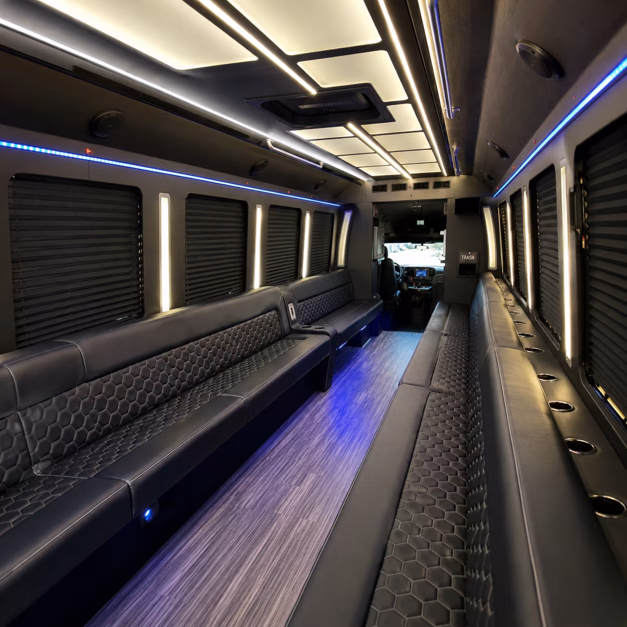 Fontana Birthday, Sweet 16, & Quinceañera Transportation onboard seating