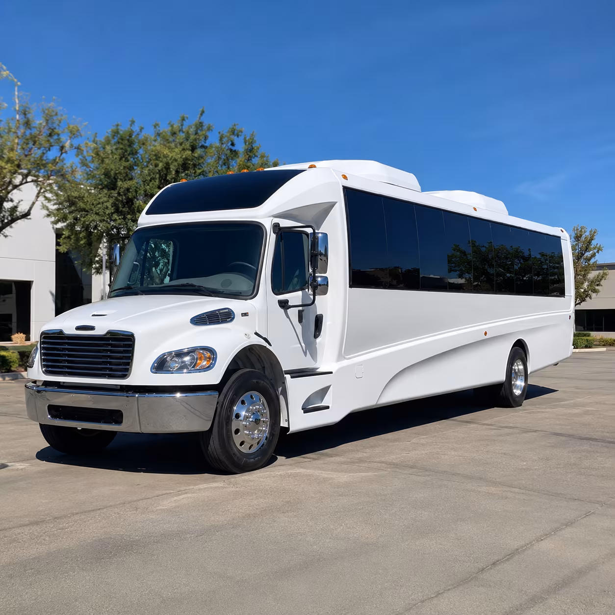 Fontana Corporate Transportation party bus exterior