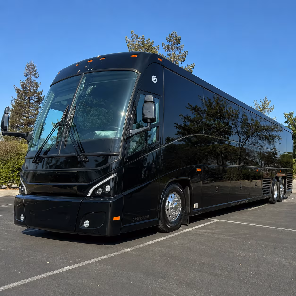 Fontana Corporate Transportation party bus exterior