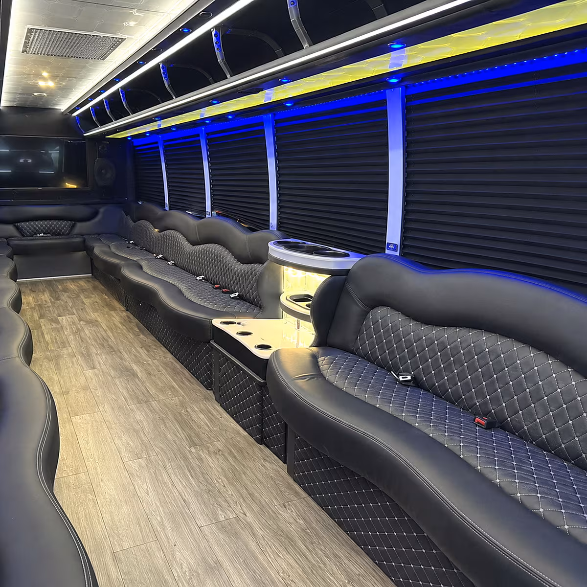 Fontana Private Event Transportation onboard seating