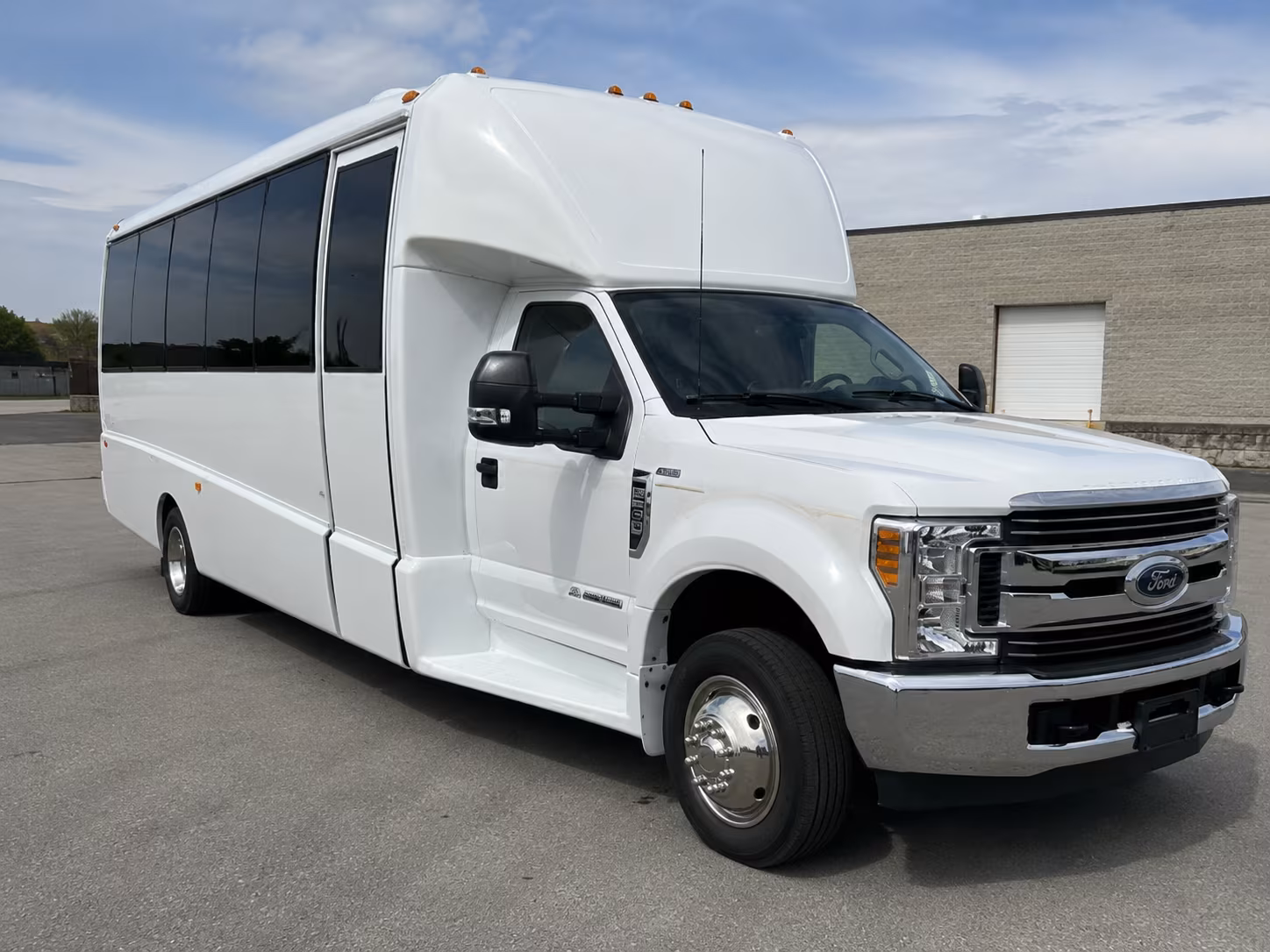 Fontana School Event Transportation party bus exterior