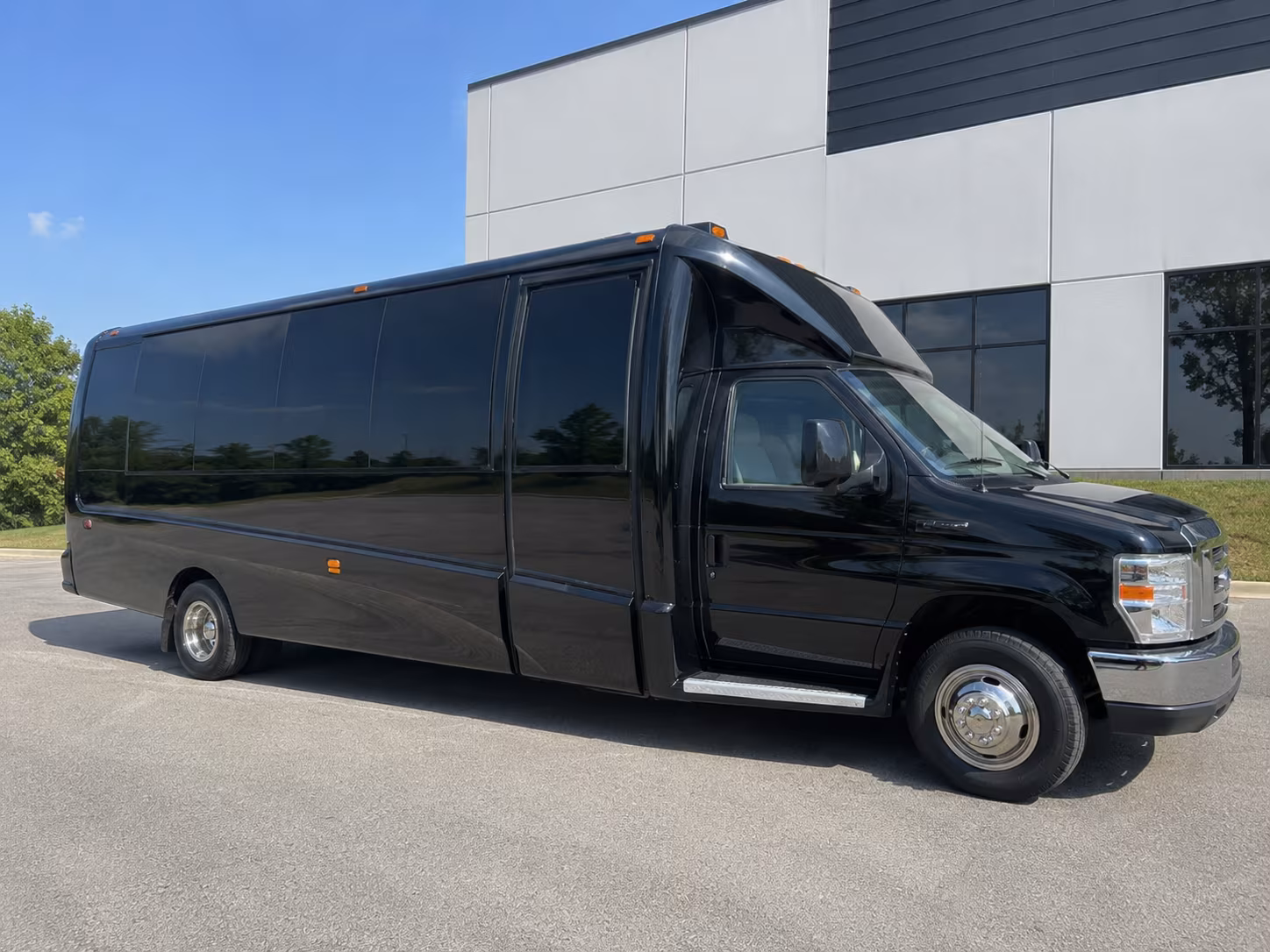 Fontana Sporting Event Transportation party bus exterior