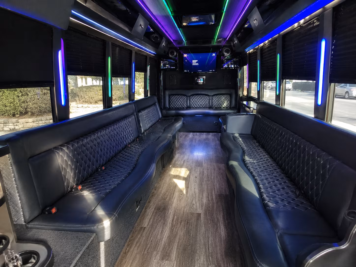 Fontana Winery Tour & Pub Crawl Transportation party bus exterior
