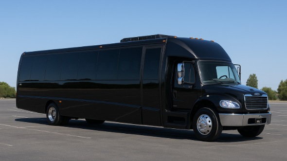 Exterior of Charter Bus Company Ontario's 30 Passenger Party Bus in Ontario