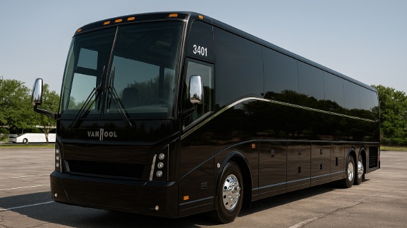 Exterior of Charter Bus Company Fontana's 40 Passenger Charter Bus in Fontana