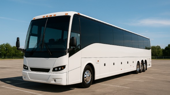 Exterior of Charter Bus Company Fontana's 44 Passenger Charter Bus in Fontana