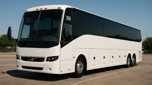 Exterior of Charter Bus Company Fontana's 46 Passenger Charter Bus in Fontana