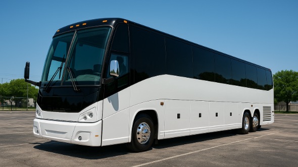 Exterior of Charter Bus Company Fontana's 47 Passenger Charter Bus in Fontana
