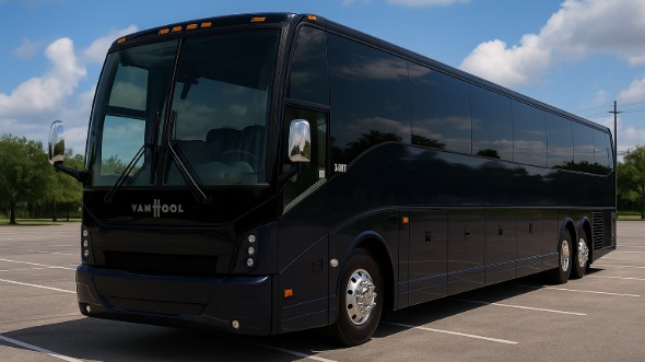 Exterior of Charter Bus Company Fontana's 54 Passenger Charter Bus in Fontana